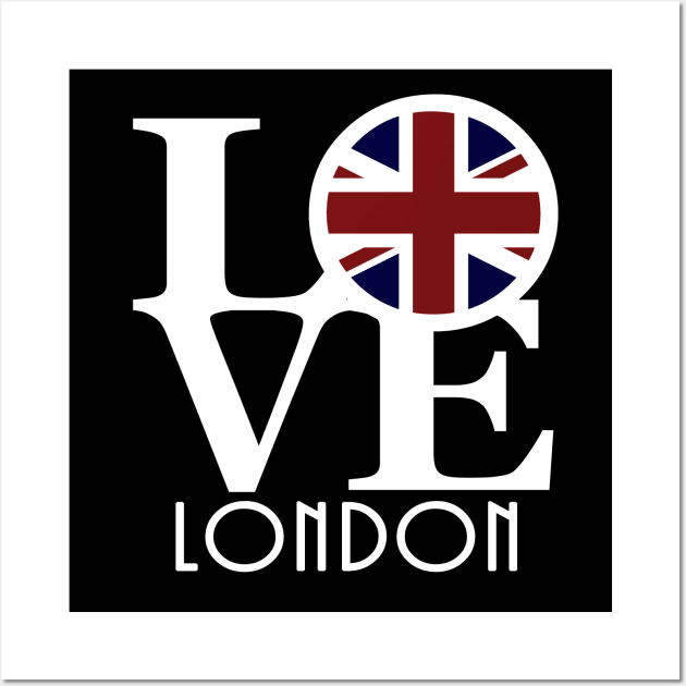 LOVE London Union Jack Wall Art by UnitedKingdom